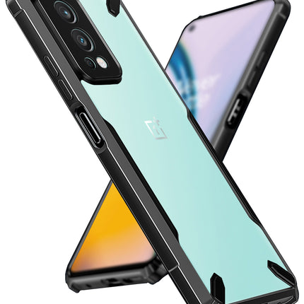 Kapa Bull Back Cover for OnePlus Nord 2, Shockproof Slim Hybrid Clear Case (Black)