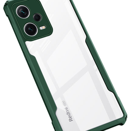 Kapa Beetle for Redmi Note 12 Pro Back Case | [Military Grade Protection] Shock Proof Slim Hybrid Bumper Cover (Green)