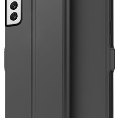 Noble Slim Flip Cover for Samsung Galaxy S22 Plus , Magnetic and Card Holder Stand Leather Flip Wallet Case (Black) - Mobizang