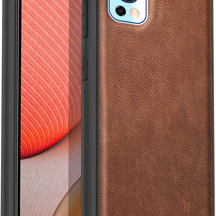 Tux Back Case For OnePlus Nord 2 (5G) , Slim Leather Case with Soft Edge Shockproof Back Cover (Brown)