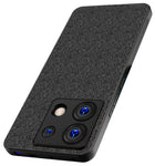 Kapa Soft Full Fabric Protective Back Case Cover for Redmi Note 13 PRO | Shockproof Slim Hard Anti Slip Back Case (Black)