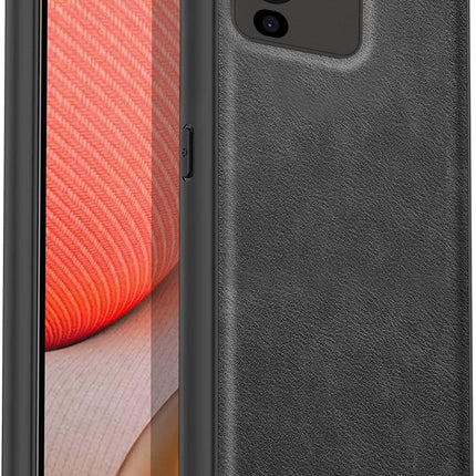 Kapa Tux Back Case for Vivo V25 Pro ,Slim Leather Case with Shockproof Back Cover (Black)