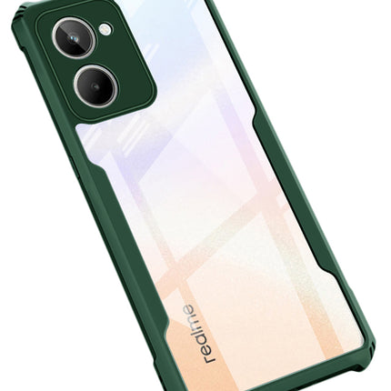 Kapa Beetle for Realme 10 Pro Back Case | [Military Grade Protection] Shock Proof Slim Hybrid Bumper Cover (Green)