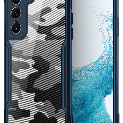 Kapa Beetle Camouflage for Samsung Galaxy S23 Plus Back Case, Shock Proof Cover (Blue)