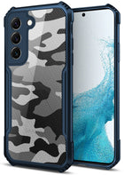 Kapa Beetle Camouflage for Samsung Galaxy S23 Plus Back Case, Shock Proof Cover (Blue)
