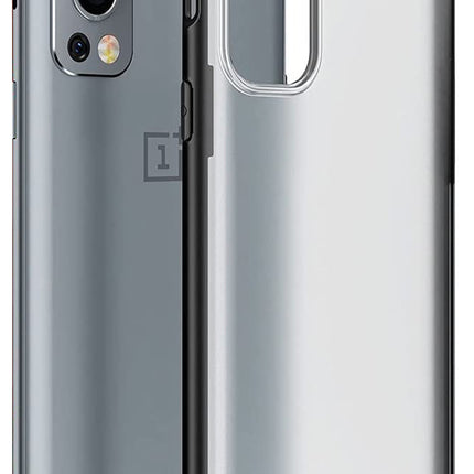 Shield Frosted Acrylic Back Shock Proof Case Cover for OnePlus Nord 2 (5G) /One PlusNord 2  (5G) (Black)