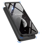 Double Dip Full 360 Protection Back Case Cover for Samsung Galaxy A73 (5G) (Black) - Mobizang