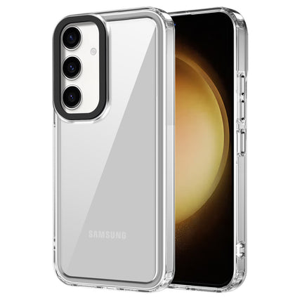 Kapa Warrior Acrylic Clear Back Cover For Samsung Galaxy S24 | Slim Shockproof [Military Grade Protection] Hybrid Bumper Case (Clear Sides)