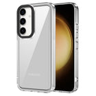 Kapa Warrior Acrylic Clear Back Cover For Samsung Galaxy S24 | Slim Shockproof [Military Grade Protection] Hybrid Bumper Case (Clear Sides)