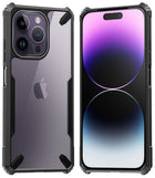 Kapa Bull Back Cover for Apple iPhone 14 Pro , Shockproof Slim Hybrid Clear Case (Black)