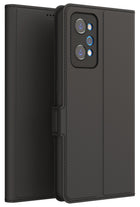 Kapa Noble Slim Magnetic Leather Flip Case Cover for Realme GT NEO 3T , Magnetic and Card Holder Stand Leather Flip Wallet Case (Black)