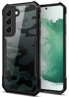 Kapa Beetle Camouflage for Samsung Galaxy S23 Plus Back Case, Shock Proof Cover (Black)