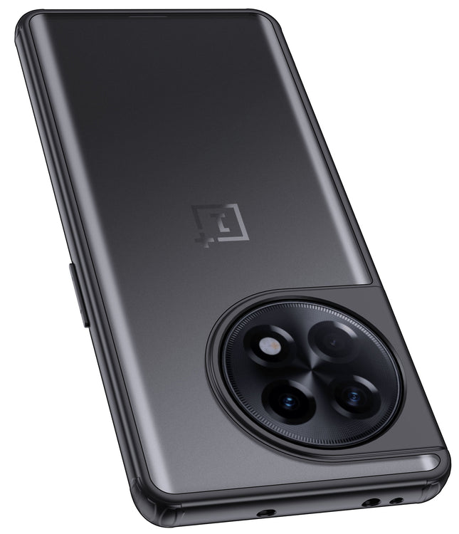 Kapa Shield Frosted Acrylic Back Shock Proof Case Cover for OnePlus 11R (Black)