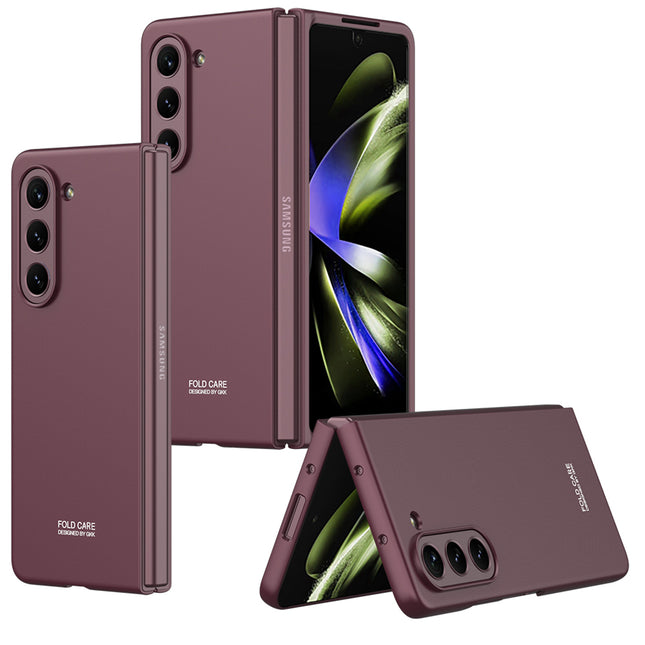 Kapa Ultra Thin Back Case for Samsung Galaxy Z Fold 5 | Full Body Protection Hard Back Cover, Wine Red