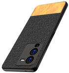 Kapa Soft Fabric & Leather Hybrid Protective Case Cover for Vivo V25 PRO (5G) (Black,Brown) - Mobizang