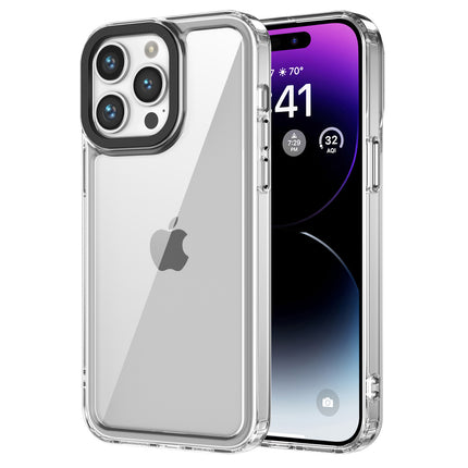 Kapa Warrior Acrylic Clear Back Cover For Apple iPhone 15 Pro Max | Slim Shockproof [Military Grade Protection] Hybrid Bumper Case (Transparent Sides)