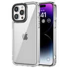 Kapa Warrior Acrylic Clear Back Cover For Apple iPhone 15 Pro Max | Slim Shockproof [Military Grade Protection] Hybrid Bumper Case (Transparent Sides)