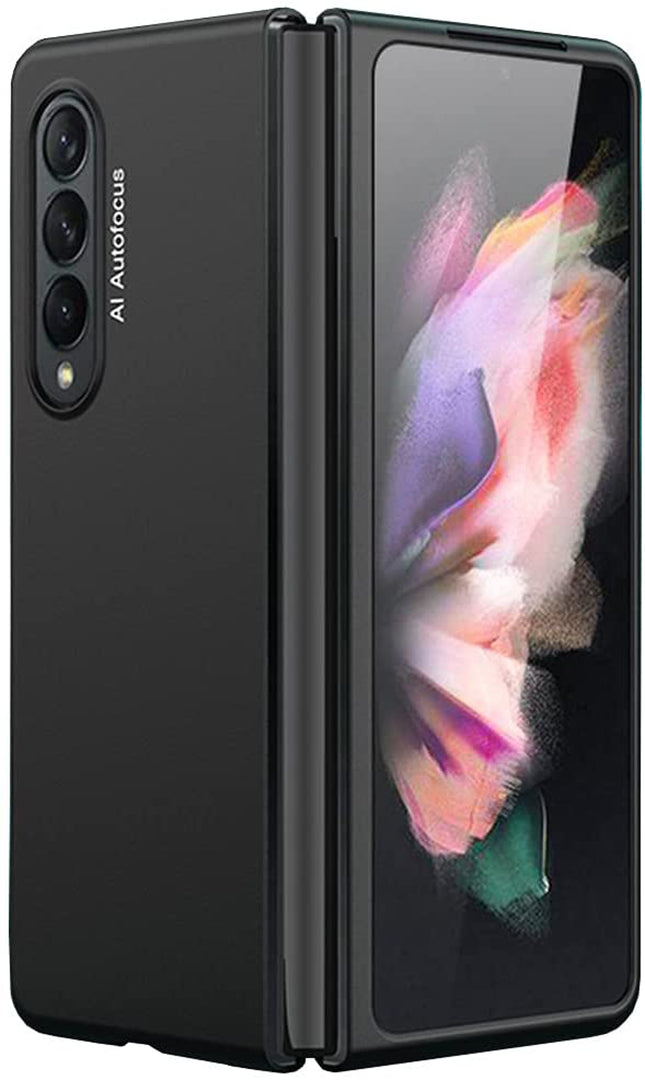 Ultra Thin Back Case for Samsung Galaxy Z Fold3 , Full Body Protection Hard Back Cover , Black