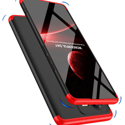 Kapa Double Dip Full 360 Protection Back Case Cover for Vivo V25 PRO (5G) (Red , Black)