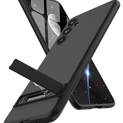 Kapa Double Dip Full 360 Protection Back Case Cover With Stand for Samsung Galaxy F54 (5G) (Black)