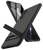 Kapa Double Dip Full 360 Protection Back Case Cover With Stand for Samsung Galaxy F54 (5G) (Black)