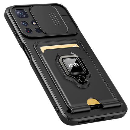 Kapa Bisen Back Cover for Xiaomi 11i HyperCharge,Shockproof Slim Bumper Back Case (Black)