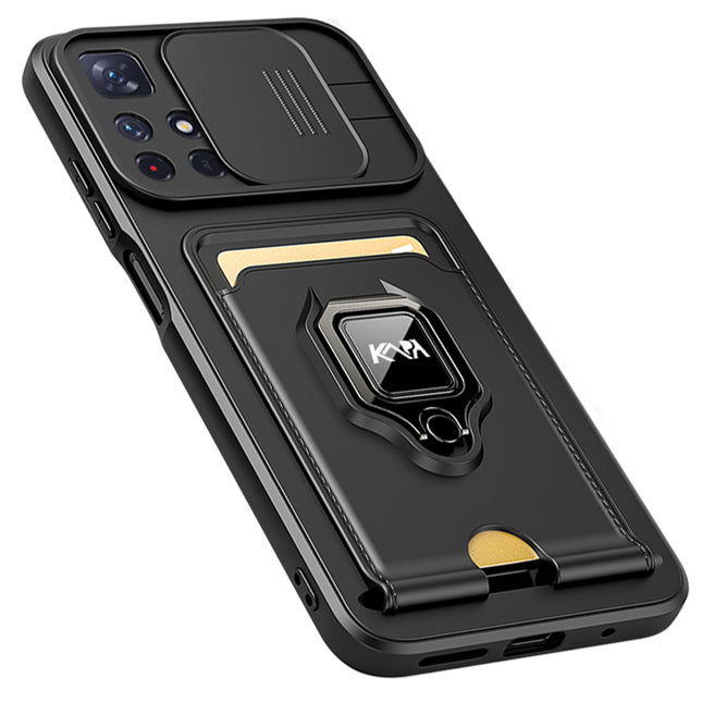 Kapa Bisen Back Cover for Xiaomi 11i HyperCharge,Shockproof Slim Bumper Back Case (Black)