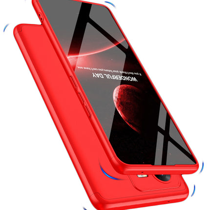 Kapa Double Dip Full 360 Protection Back Case Cover for Vivo V25 PRO (5G) (Red)