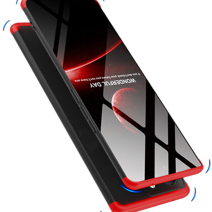 Kapa Double Dip Full 360 Protection Back Case Cover With Stand for Vivo V29 (5G) / Vivo V29 Pro (5G) (Red::Black) - Mobizang