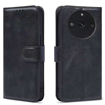 Kapa Prime Slim Magnetic Flip Cover for Realme 11 Pro | PU Leather Shockproof Folio Case with Card Holders RFID Blocking Kickstand (Black)