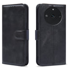 Kapa Prime Slim Magnetic Flip Cover for Realme 11 Pro | PU Leather Shockproof Folio Case with Card Holders RFID Blocking Kickstand (Black)
