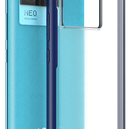 Kapa Shield Frosted Acrylic Back Shock Proof Case Cover for Vivo iQOO Neo 6 (Blue)