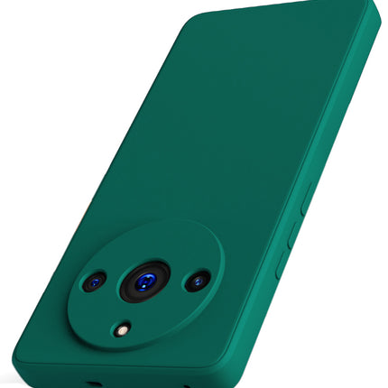 Kapa Matte Protective Lens Flexible Back Cover for Realme 11 PRO / 11 PRO + (PLUS) | Slim Silicone with Soft Lining Shockproof Full Body Bumper Case (Green)