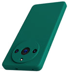 Kapa Matte Protective Lens Flexible Back Cover for Realme 11 PRO / 11 PRO + (PLUS) | Slim Silicone with Soft Lining Shockproof Full Body Bumper Case (Green)