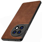 Kapa Tux Back Case for OnePlus 11R | Slim Leather Shockproof Camera Protection Back Cover (Brown) - Mobizang