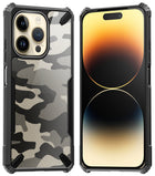 Kapa Bull Camouflage Back Cover for Apple iPhone 14 Pro , Shockproof Slim Hybrid Case (Black)