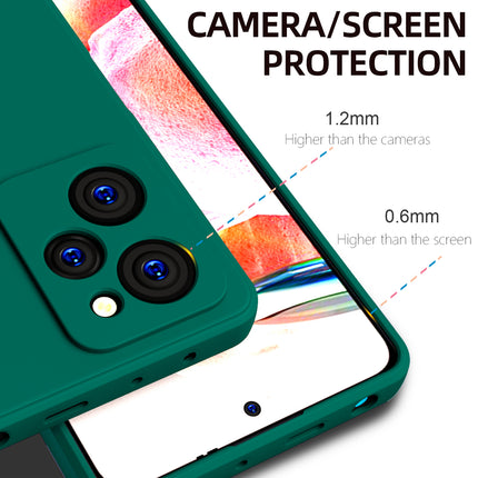 Kapa Matte Protective Lens Flexible Back Cover for Poco X5 Pro | Slim Silicone with Soft Lining Shockproof Full Body Bumper Case (Green)