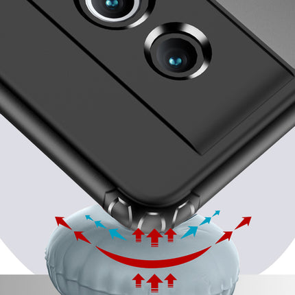 Kapa Shield Frosted Acrylic Back Shock Proof Case Cover for Google Pixel 7A (Black) - Mobizang