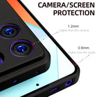 Kapa Matte Protective Lens Flexible Back Cover for Poco X6 PRO / Redmi Note 13 PRO | Slim Silicone with Soft Lining Shockproof Full Body Bumper Case (Black)