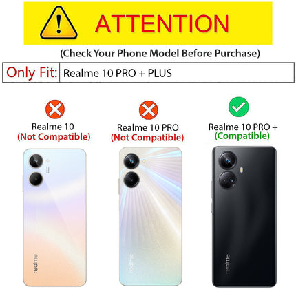 Kapa Beetle for Realme 10 Pro Plus Back Case | [Military Grade Protection] Shock Proof Slim Hybrid Bumper Cover (Blue)