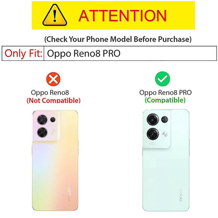 Kapa Tux Back Case for Oppo Reno 8 Pro ,Slim Leather Case with Shockproof Back Cover (Black)