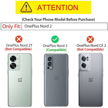 Kapa Bull Back Cover for OnePlus Nord 2, Shockproof Slim Hybrid Clear Case (Black)