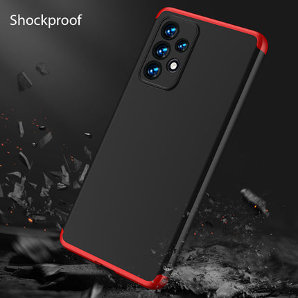 Double Dip Full 360 Protection Back Case Cover for Samsung Galaxy A73 (5G) (Red , Black)