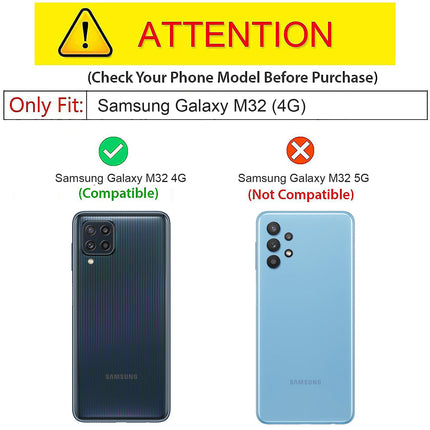 Double Dip Full 360 Protection Back Case Cover for Samsung Galaxy M32 (Black)