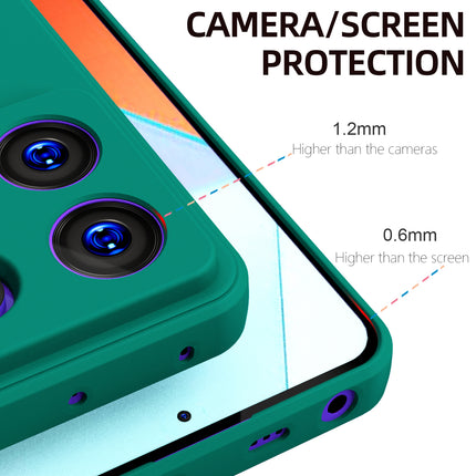 Kapa Matte Protective Lens Flexible Back Cover for Poco X6 PRO / Redmi Note 13 PRO | Slim Silicone with Soft Lining Shockproof Full Body Bumper Case (Green)