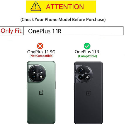 Kapa Noble Slim Magnetic Leather Flip Cover for OnePlus 11R | Card Holder Stand Leather Flip Wallet Case (Black)