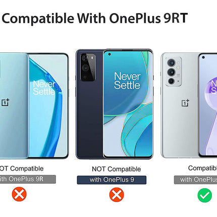 Soft Fabric Hybrid for OnePlus 9RT Back Cover, Shockproof Protection Slim Hard Back Case (Black)