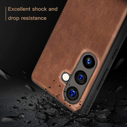 Kapa Tux Back Case for Samsung Galaxy A54 (5G) | Slim Leather Shockproof Camera Protection Back Cover (Brown)