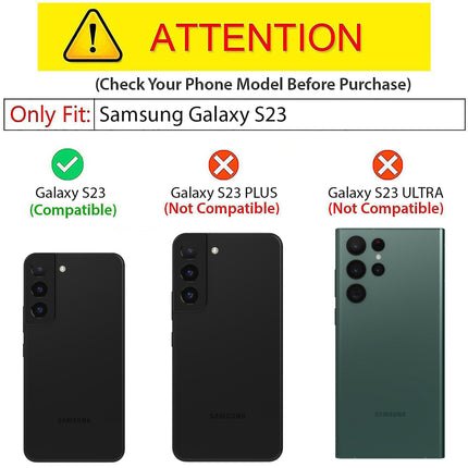 Kapa Matte Protective Lens Flexible Back Cover for Samsung Galaxy S23 , Slim Silicone with Soft Lining Shockproof Full Body Bumper Case (Blue)