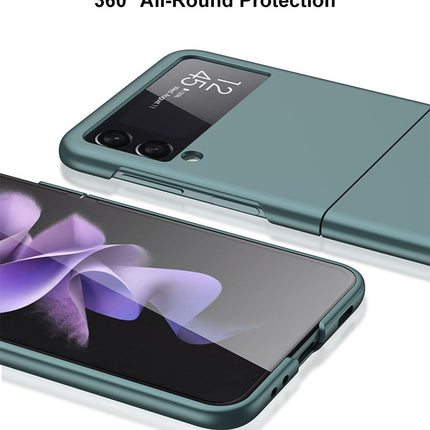 Ultra Thin Back Case for Samsung Galaxy Z Flip3 , Full Body Protection Hard Back Cover , Green